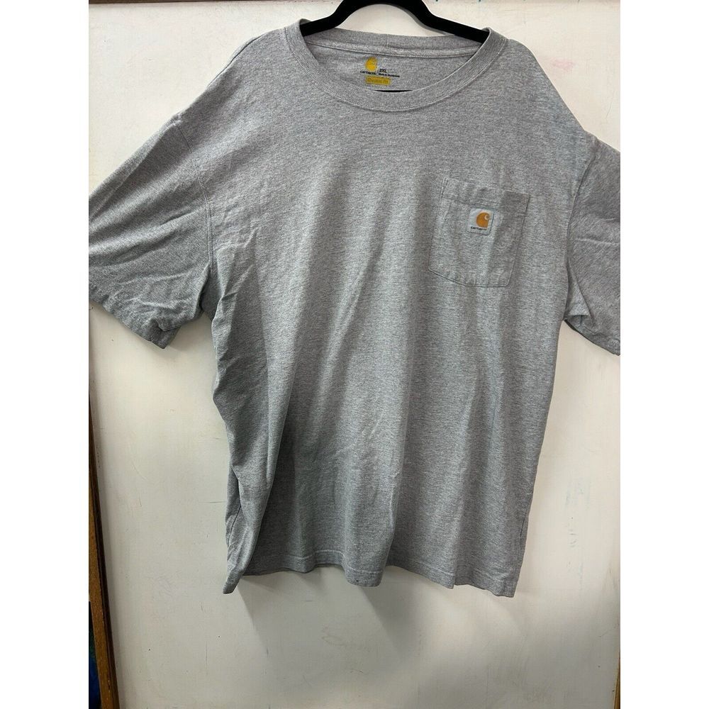 Carhartt Force Shirt Mens 2XL XXL Gray Lightweight Crew Neck Relaxed Fit Casual